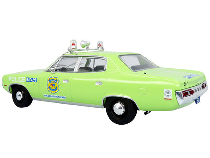 1972 AMC Matador Police Car "Cleveland Police Department" Light Green 1/43 Diecast Model