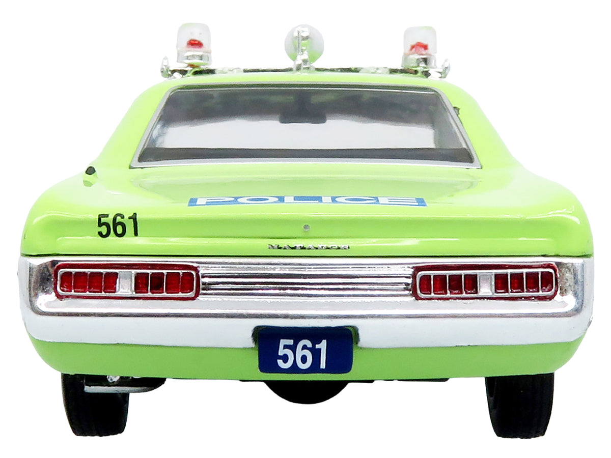 1972 AMC Matador Police Car "Cleveland Police Department" Light Green 1/43 Diecast Model