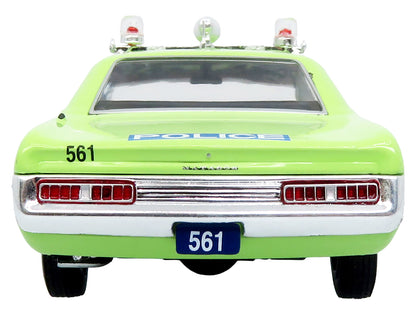 1972 AMC Matador Police Car "Cleveland Police Department" Light Green 1/43 Diecast Model