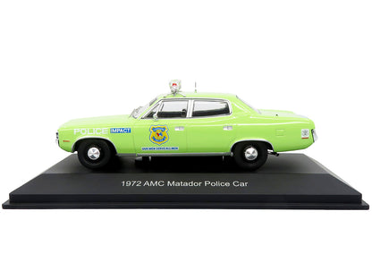1972 AMC Matador Police Car "Cleveland Police Department" Light Green 1/43 Diecast Model