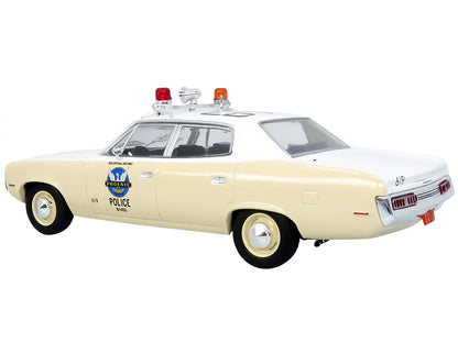 1972 AMC Matador Police Car "Phoenix Police Department" White and Beige 1/43 Diecast Model