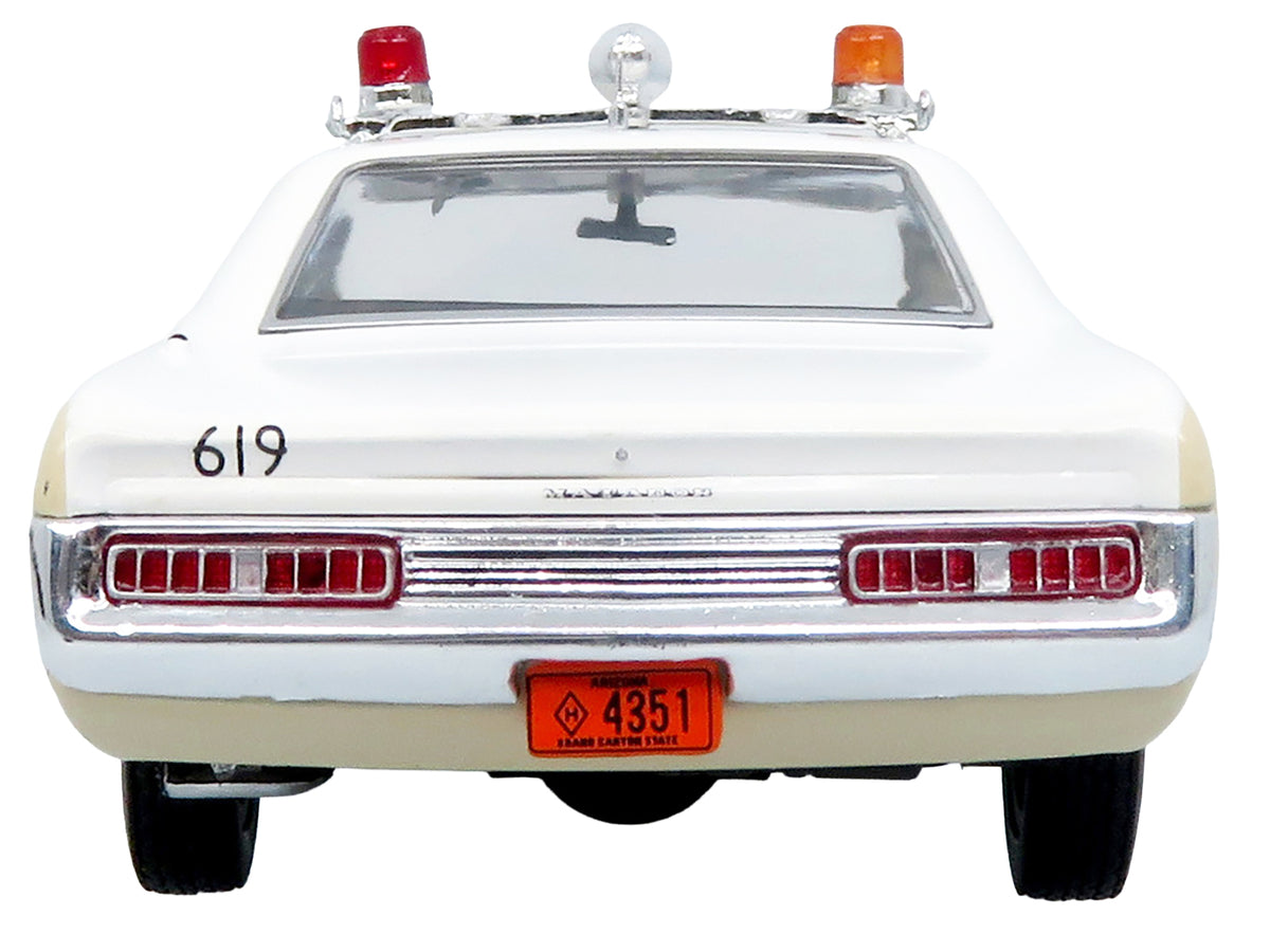 1972 AMC Matador Police Car "Phoenix Police Department" White and Beige 1/43 Diecast Model