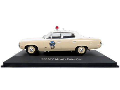 1972 AMC Matador Police Car "Phoenix Police Department" White and Beige 1/43 Diecast Model