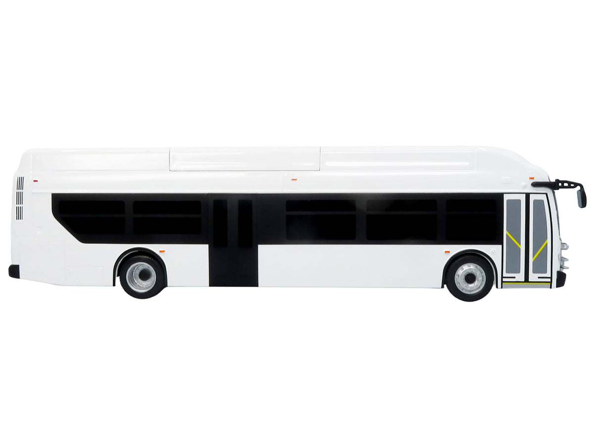 New Flyer Xcelsior Transit Bus Bank White "The Bus & Motorcoach Collection" Limited Edition to 504 Pieces Worldwide 1/43 Model