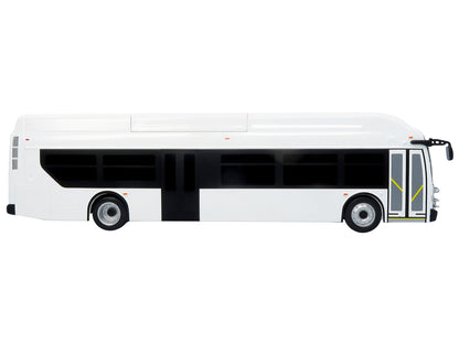 New Flyer Xcelsior Transit Bus Bank White "The Bus & Motorcoach Collection" Limited Edition to 504 Pieces Worldwide 1/43 Model