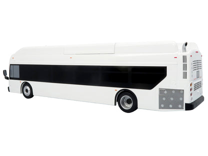 New Flyer Xcelsior Transit Bus Bank White "The Bus & Motorcoach Collection" Limited Edition to 504 Pieces Worldwide 1/43 Model