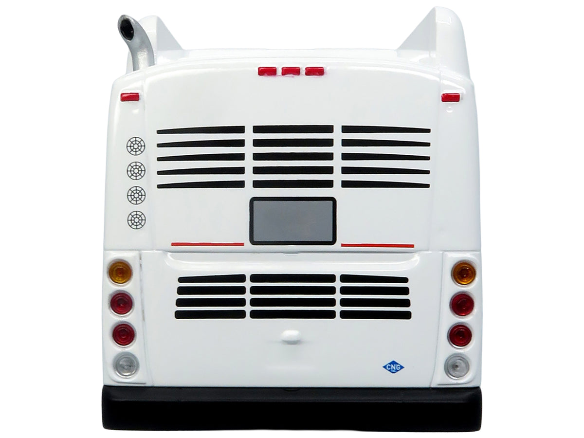 New Flyer Xcelsior Transit Bus Bank White "The Bus & Motorcoach Collection" Limited Edition to 504 Pieces Worldwide 1/43 Model