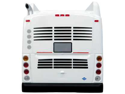 New Flyer Xcelsior Transit Bus Bank White "The Bus & Motorcoach Collection" Limited Edition to 504 Pieces Worldwide 1/43 Model