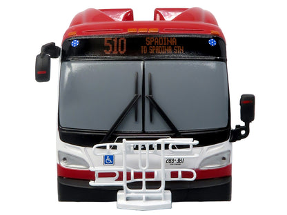 New Flyer Xcelsior Transit Bus Bank "TTC – Toronto Transit Commission" Red and White "The Bus & Motorcoach Collection" Limited Edition to 504 Pieces Worldwide 1/43 Model