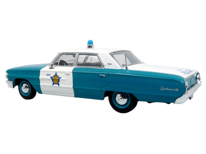1964 Ford Galaxie 500 Police Car "Chicago Police Department" Blue and White "Five0" Series Limited Edition to 504 pieces Worldwide 1/43 Diecast Model