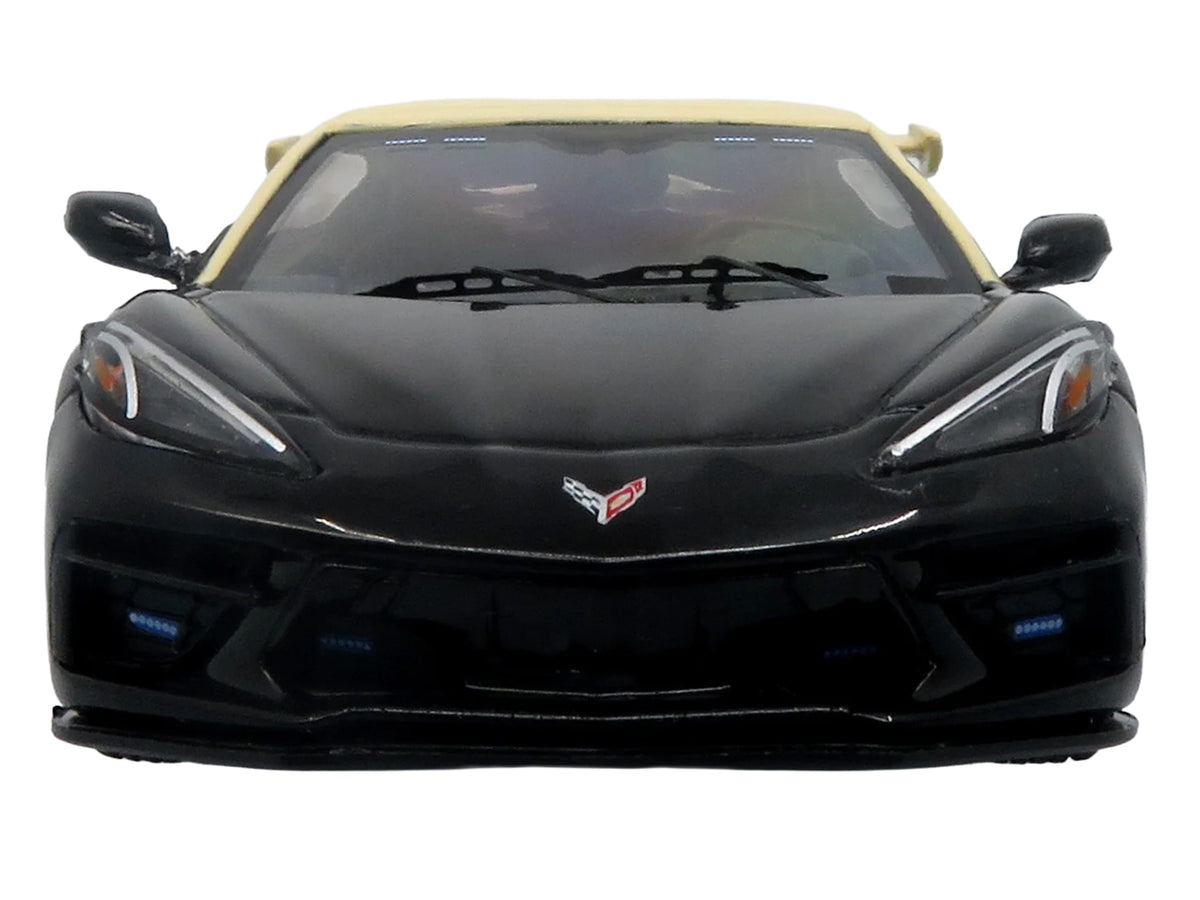 2023 Chevrolet Corvette C8 Stingray Police Interceptor "Florida Highway Patrol (FHP)" Black with Cream Top 1/43 Diecast Model