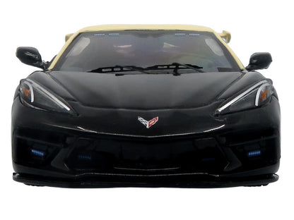 2023 Chevrolet Corvette C8 Stingray Police Interceptor "Florida Highway Patrol (FHP)" Black with Cream Top 1/43 Diecast Model