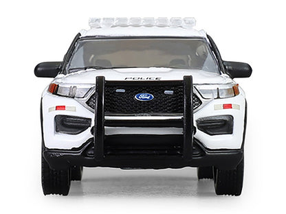 2024 Ford Police Interceptor Utility "Canada Military Police" White with Graphics "Hot Pursuit - Canada Special Edition" Series 1/64 Diecast Model Car
