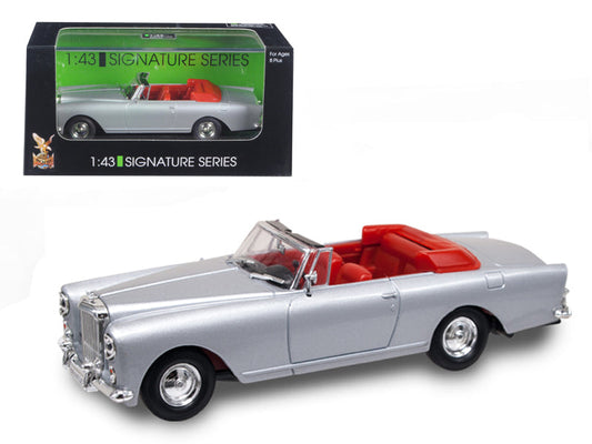 1961 Bentley Continental S2 Park Ward DHC Convertible Silver 1/43 Diecast Car Model