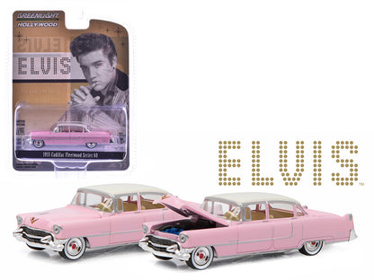 1955 Cadillac Fleetwood Series 60 Special Elvis Presley "Pink Cadillac" (1935-1977) 1/64 Diecast Model Car