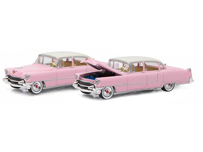 1955 Cadillac Fleetwood Series 60 Special Elvis Presley "Pink Cadillac" (1935-1977) 1/64 Diecast Model Car