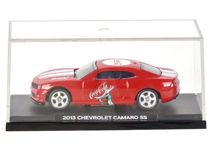 2013 Chevrolet Camaro SS "Coca-Cola" Red with White Stripes 1/64 Diecast Model