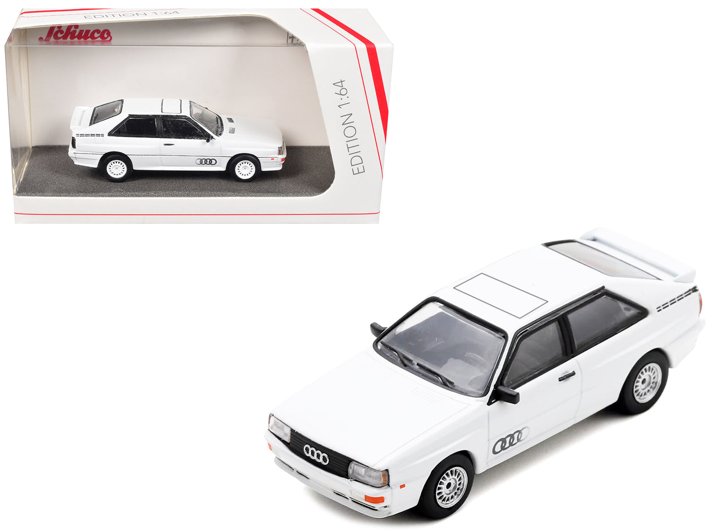 Audi Quattro White 1/64 Diecast Model Car