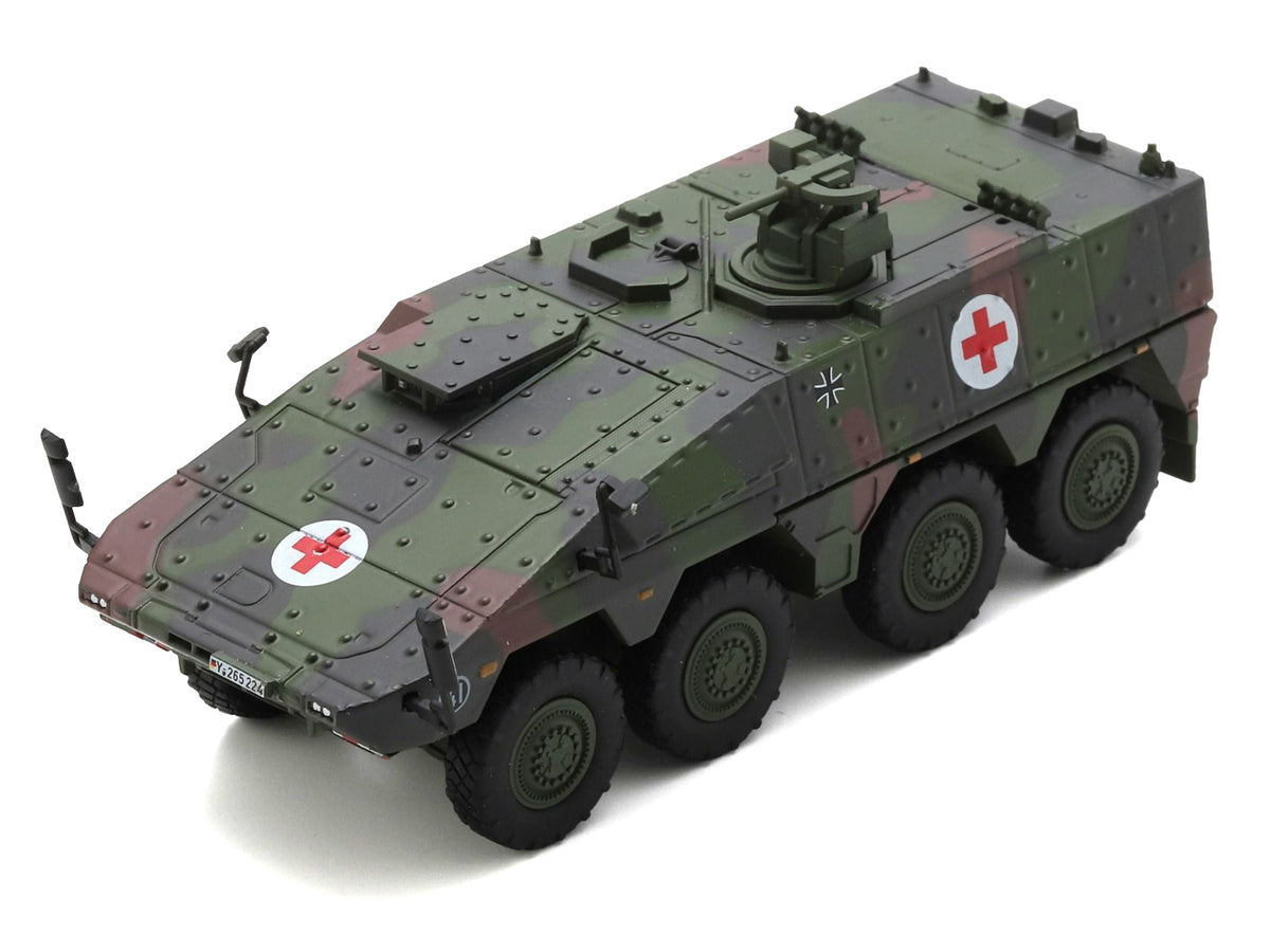 Tpz. Tank Boxer "Medic Unit - German Army" Green Camouflage 1/87 (HO) Scale Diecast Model Car
