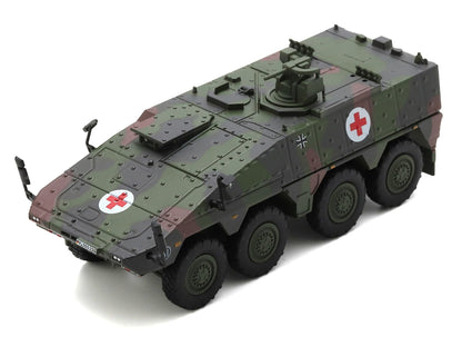 Tpz. Tank Boxer "Medic Unit - German Army" Green Camouflage 1/87 (HO) Scale Diecast Model Car