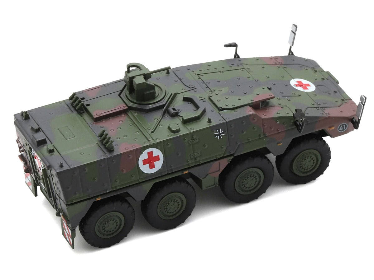 Tpz. Tank Boxer "Medic Unit - German Army" Green Camouflage 1/87 (HO) Scale Diecast Model Car