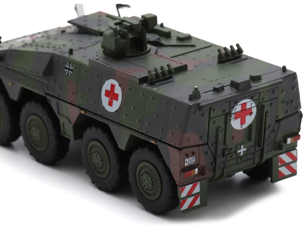 Tpz. Tank Boxer "Medic Unit - German Army" Green Camouflage 1/87 (HO) Scale Diecast Model Car