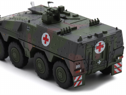 Tpz. Tank Boxer "Medic Unit - German Army" Green Camouflage 1/87 (HO) Scale Diecast Model Car