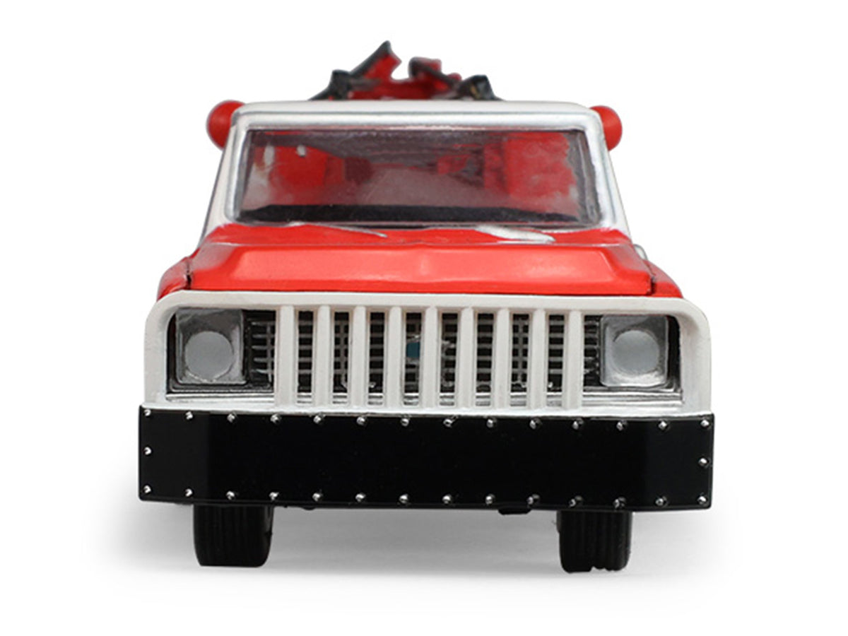 1971 Chevrolet C-30 Dually Wrecker Tow Truck "Phillips 66" Red with White Top "Dually Drivers" Series 17 1/64 Diecast Model Car
