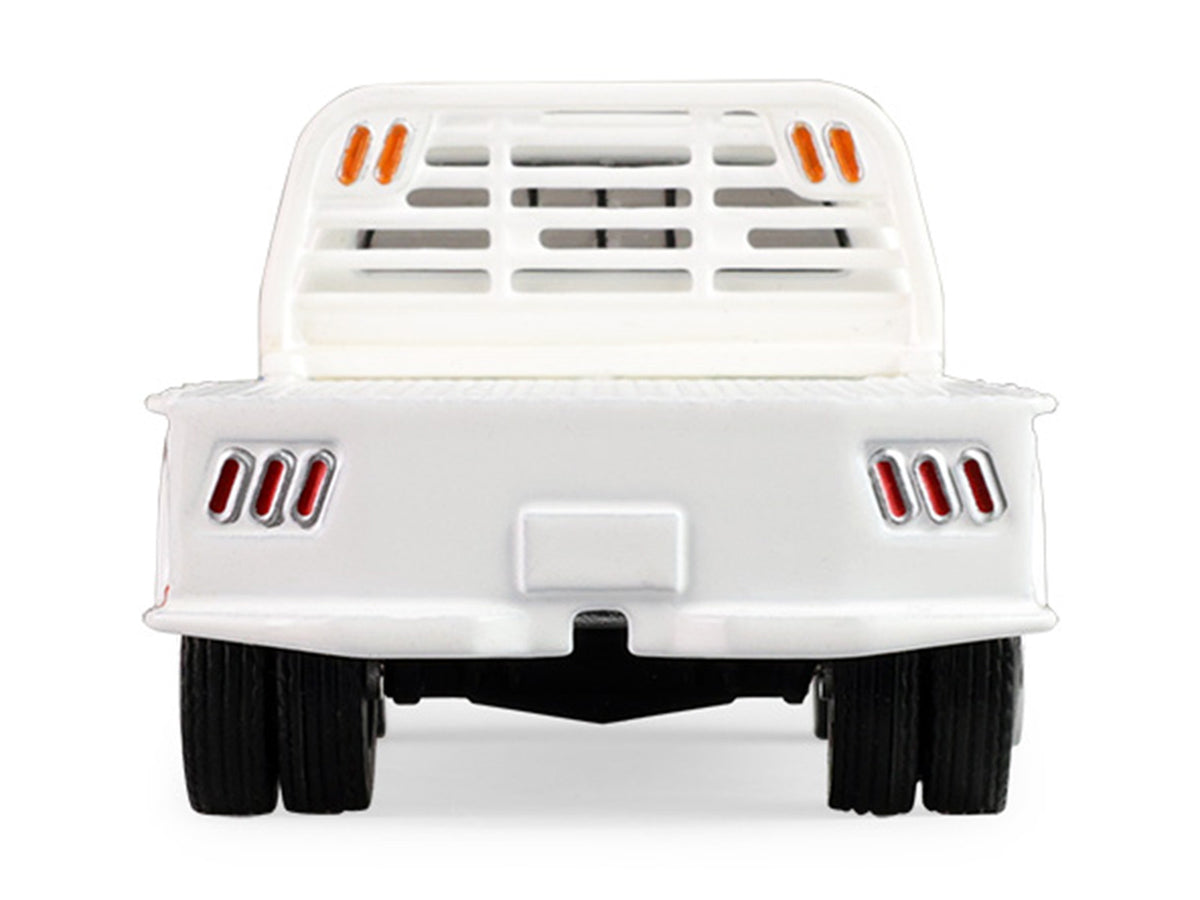 1981 Dodge Ram W350 Power Ram Dually Flatbed Truck "Goodyear" White with Blue Sides "Dually Drivers" Series 17 1/64 Diecast Model Car