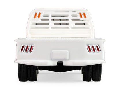 1981 Dodge Ram W350 Power Ram Dually Flatbed Truck "Goodyear" White with Blue Sides "Dually Drivers" Series 17 1/64 Diecast Model Car
