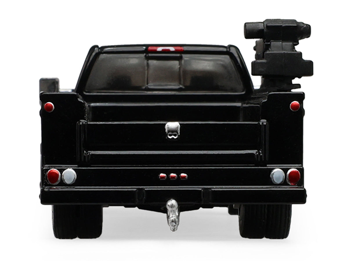 2016 Chevrolet Silverado 3500 Dually Crane Truck Black "Dually Drivers" Series 17 1/64 Diecast Model Car