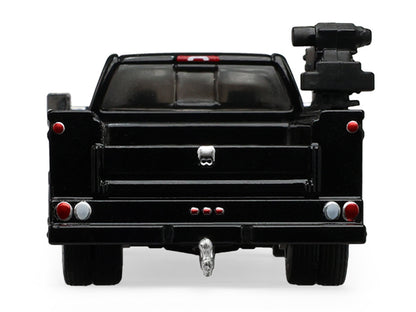2016 Chevrolet Silverado 3500 Dually Crane Truck Black "Dually Drivers" Series 17 1/64 Diecast Model Car
