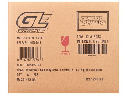 "Dually Drivers" Series 17 Set of 6 pieces 1/64 Diecast Model Cars