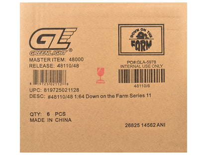 "Down on the Farm" Series 11 Set of 6 pieces 1/64 Diecast Models