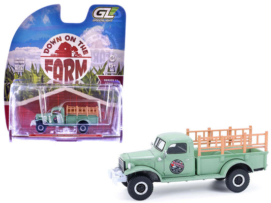 1946 Dodge Power Wagon Pickup Truck "Strawberry Farm" Green "Down on the Farm" Series 11 1/64 Diecast Model