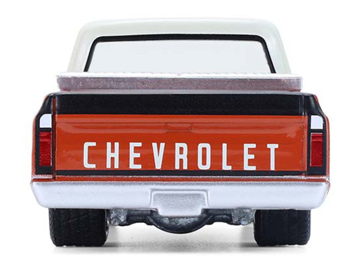 1968 Chevrolet C-10 Pickup Truck with Toolbox Orange and Beige "Down on the Farm" Series 11 1/64 Diecast Model