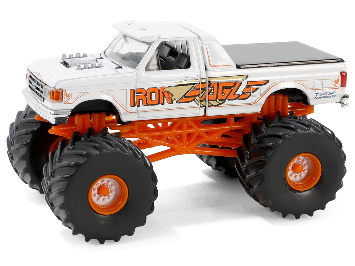 1990 Ford F-350 Monster Truck White "Iron Eagle" "Kings of Crunch" Series 15 1/64 Diecast Model Car