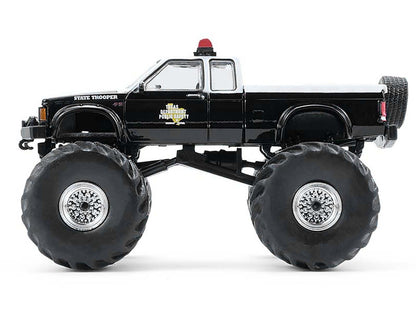 1990 GMC S-15 Monster Truck "Texas Department of Public Safety" Black and White "Kings of Crunch - Hot Pursuit" Special Edition 1/64 Diecast Model Car