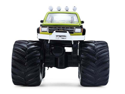 1986 Chevrolet S10 Monster Truck #24 "Raptor" Black and Green with Graphics "Kings of Crunch - Hendrick Motorsports Tribute" Special Edition 1/64 Diecast Model Car
