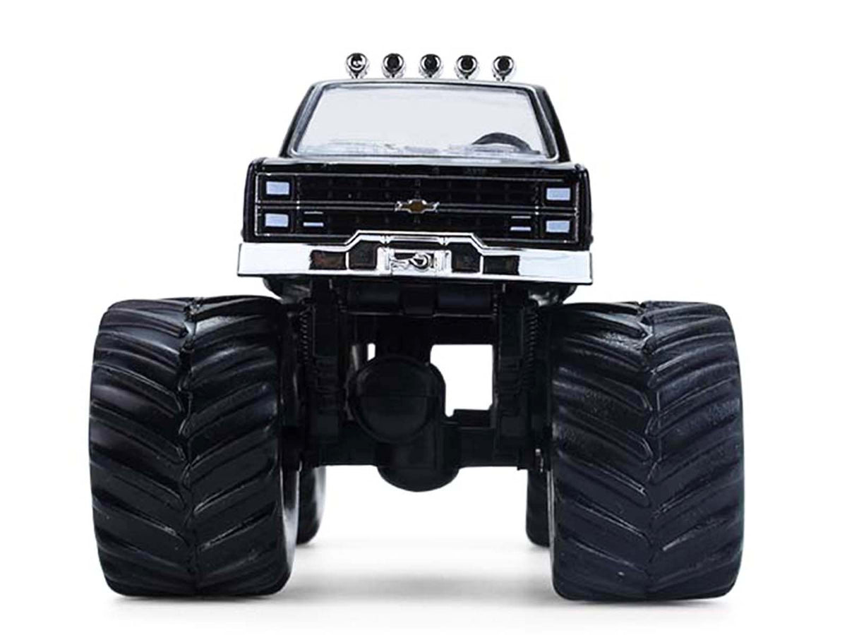 1984 Chevrolet Silverado Monster Truck #48 "Ally" Black and Purple with Graphics "Kings of Crunch - Hendrick Motorsports Tribute" Special Edition 1/64 Diecast Model Car