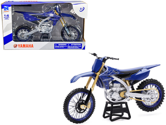 Yamaha YZ450F Dirt Bike Motorcycle Blue and Black 1/6 Diecast Model
