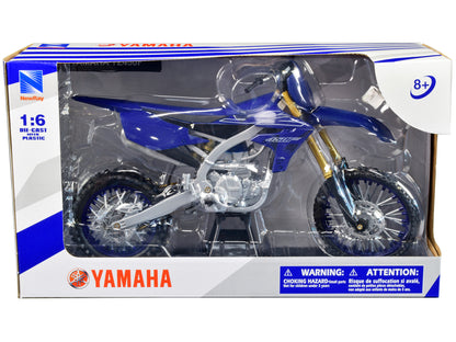 Yamaha YZ450F Dirt Bike Motorcycle Blue and Black 1/6 Diecast Model