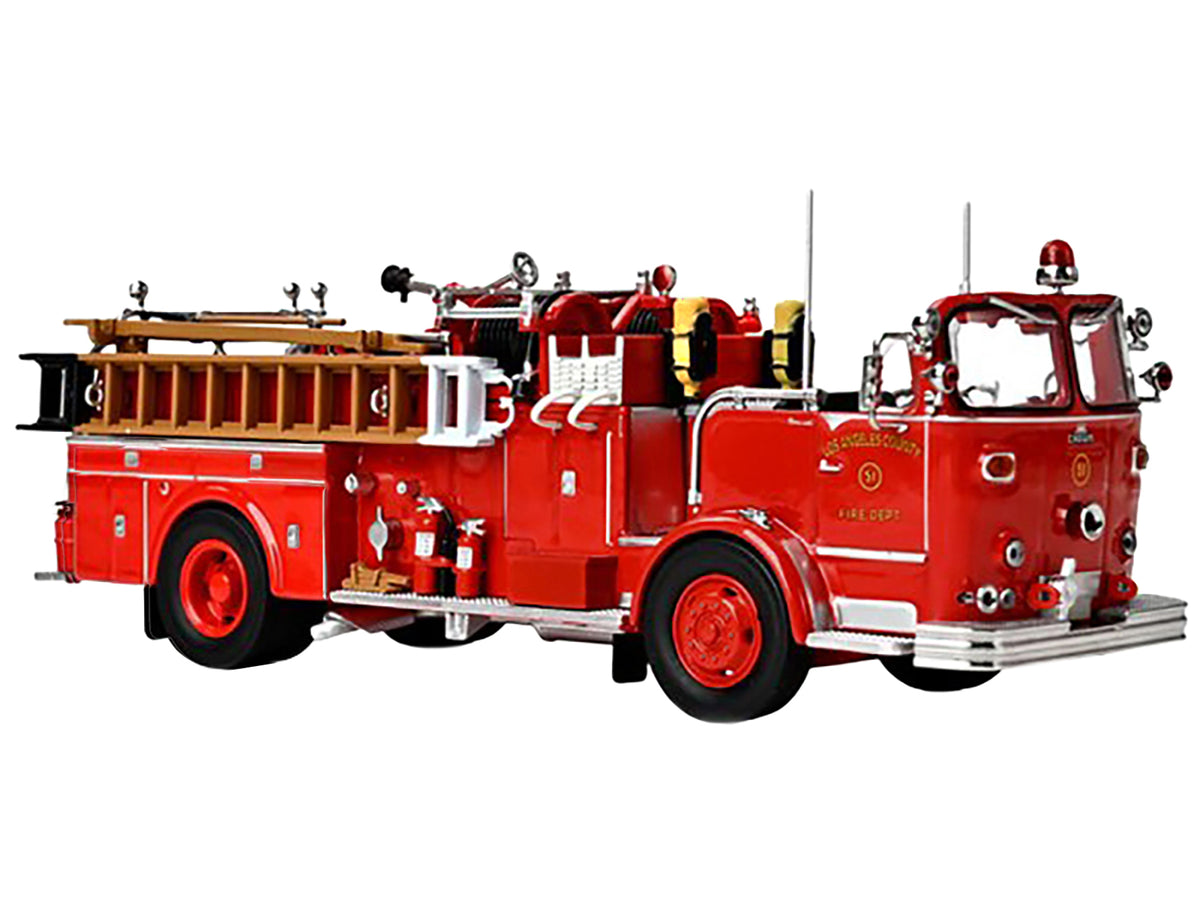 1965 Crown Firecoach Fire Engine "Los Angeles County Fire Department" LA County FD (LACFD) "Emergency!" Series Limited Edition to 2500 pieces Worldwide 1/50 Diecast Model