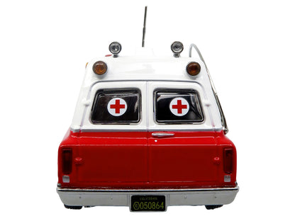 1969 Chevrolet C-10 Ambulance "Los Angeles City Fire Department" Red and White "5 Alarm" Series Limited Edition 1/50 Diecast Model