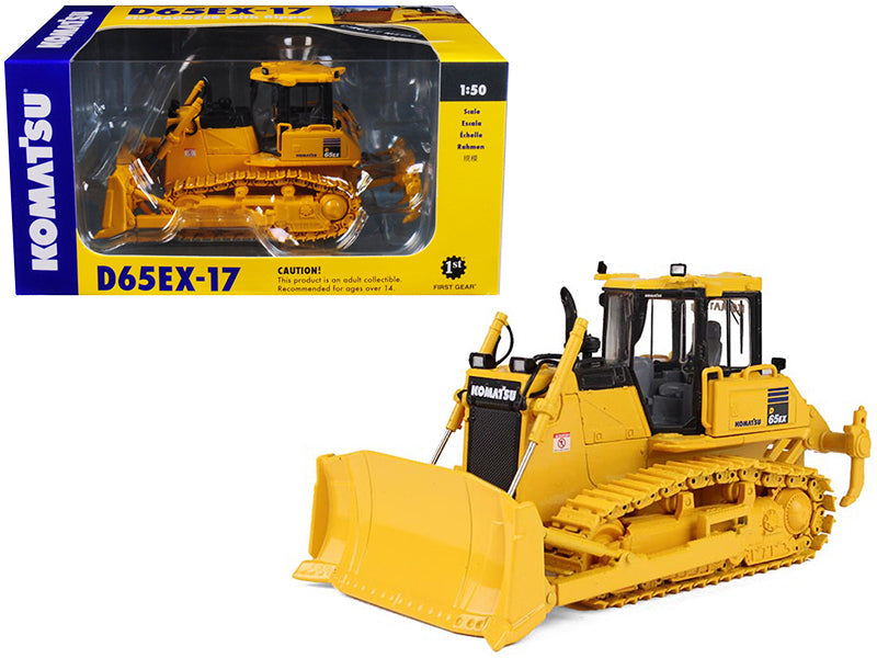 Komatsu D65EX-17 Sigmadozer with Ripper 1/50 Diecast Model