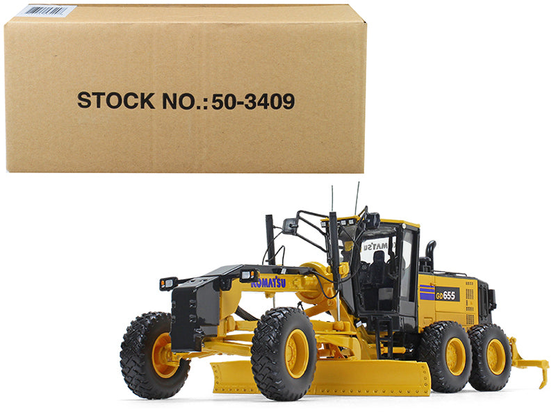 Komatsu GD655-6 Motor Grader with Ripper 1/50 Diecast Model