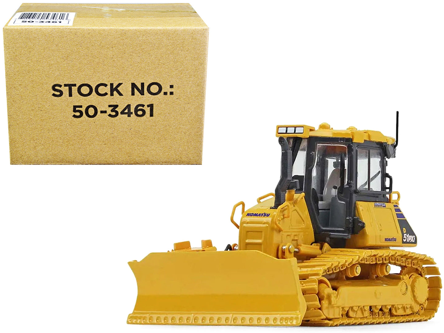 Komatsu D51PXi-24 Dozer with Hitch 1/50 Diecast Model