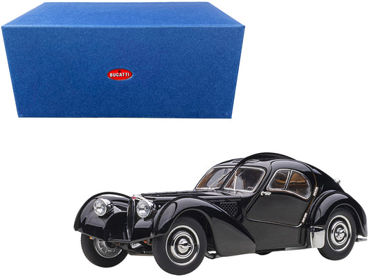 1938 Bugatti Type 57SC Atlantic with Disc Wheels Black 1/43 Diecast Model Car