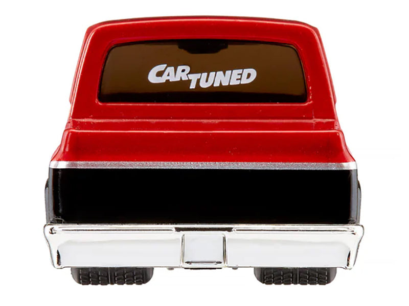 1987 Chevrolet C10 Pickup Truck Red Metallic and Black "Customs" Series 2 Diecast Model Car