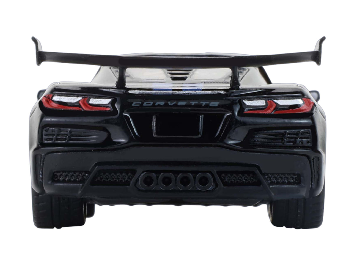 2025 Chevrolet Corvette C8 ZR1 Black with Blue Stripes with Raw Casting Dual Pack "2025 Greenlight Waltersons Collector's Expo Exclusive" 1/64 Diecast Model Car